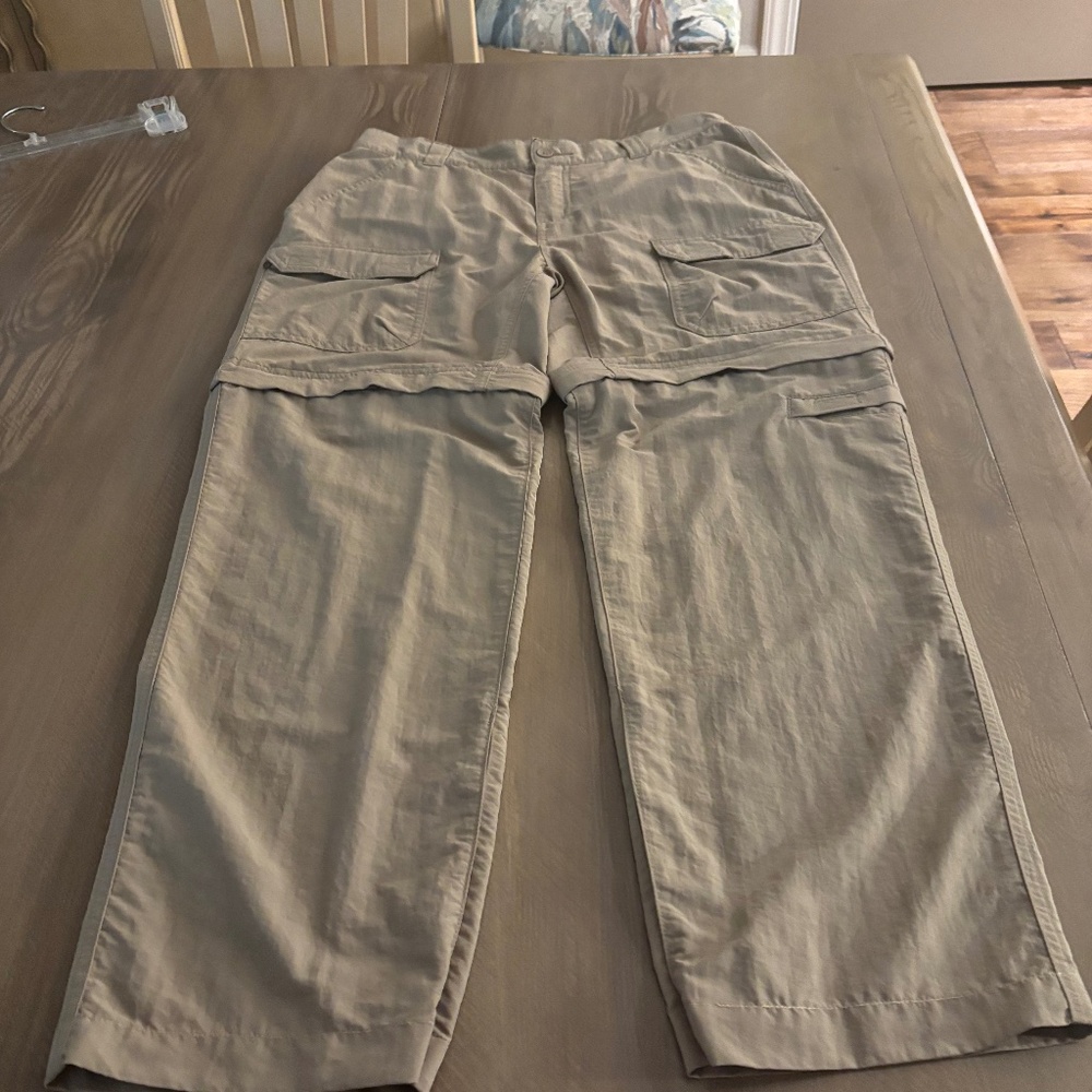 Long travel pants zip off for shorts